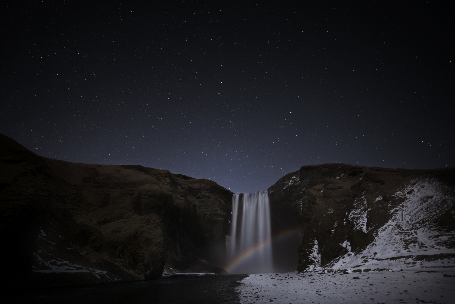  Lunar Rainbow Skogafoss